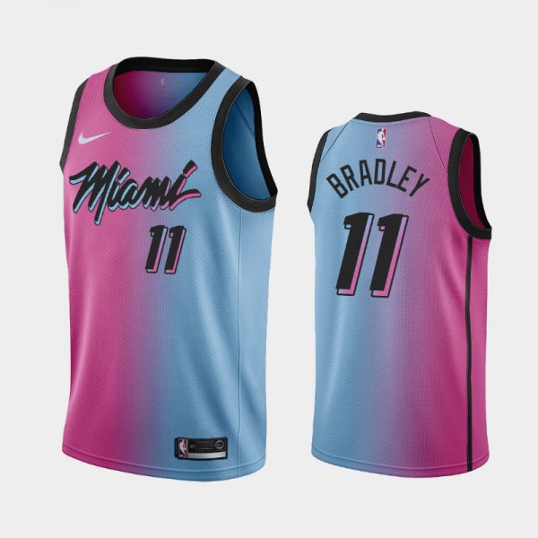 Avery Bradley Miami Heat #11 Men's City 2020-21 Jersey - Pink Blue