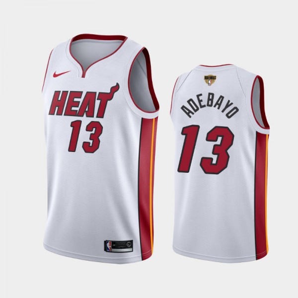 Bam Adebayo Miami Heat #13 Men's 2020 NBA Finals Bound Association Jersey - White