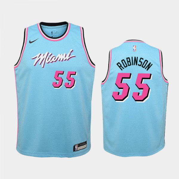 Duncan Robinson Miami Heat #55 Youth City 2019-20 ViceWave Jersey - Blue