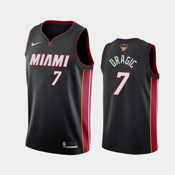 Goran Dragic Miami Heat #7 Men's 2020 NBA Finals Bound Icon Jersey - Black
