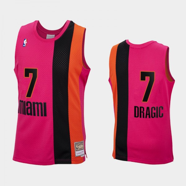 Goran Dragic Miami Heat #7 Men's Reload Hardwood Classics Jersey - Pink