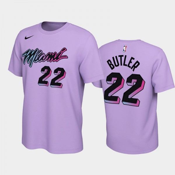 Jimmy Butler Miami Heat #22 Men's City Men Viceversa Player T-Shirt - Purple