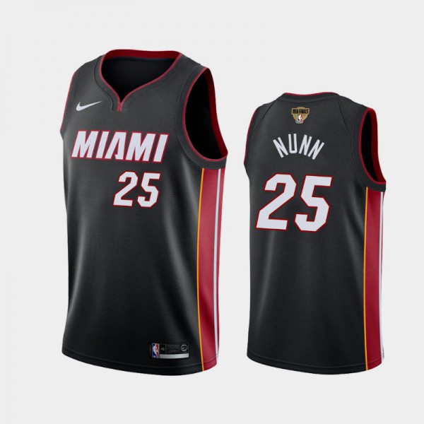 Kendrick Nunn Miami Heat #25 Men's 2020 NBA Finals Bound Icon Jersey - Black