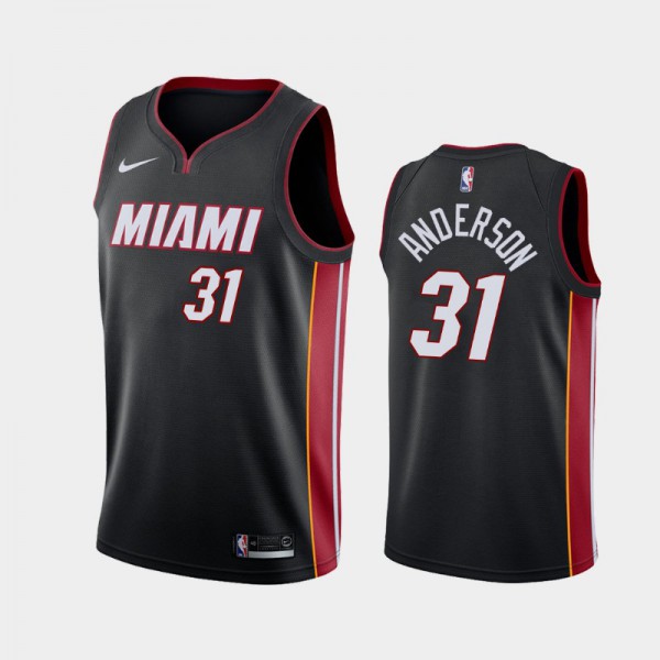 Ryan Anderson Miami Heat #31 Men's Icon 2018-19 Jersey - Black