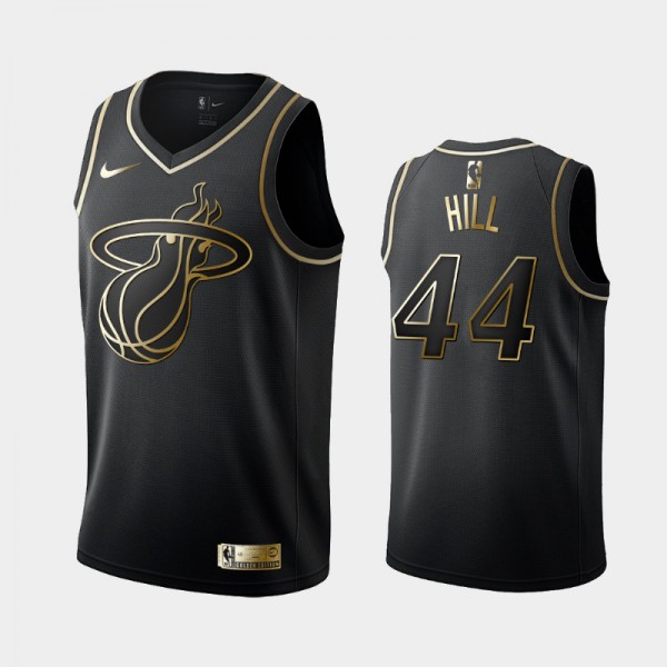 Solomon Hill Miami Heat #44 Men's Golden Edition Jersey - Black